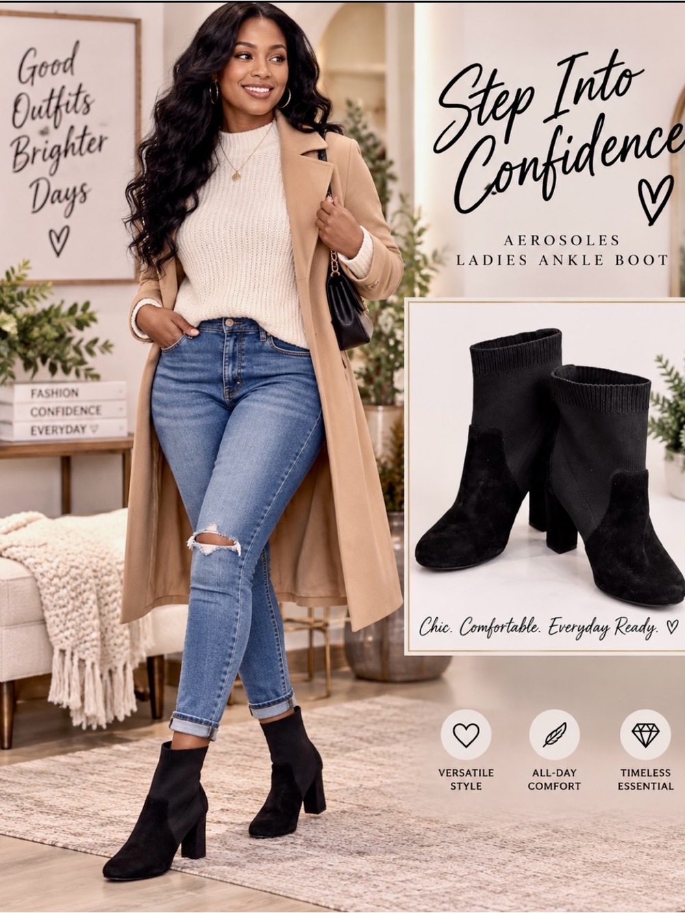 AEROSOLES Ladies Ankle Boot